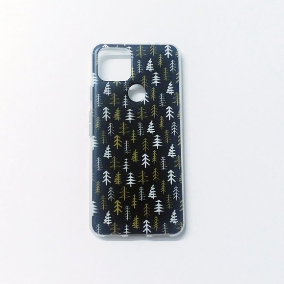 🌲 Google Pixel 5A Soft-Shell Back Cover Phone Case (Pine Trees) - Picture 1 of 2